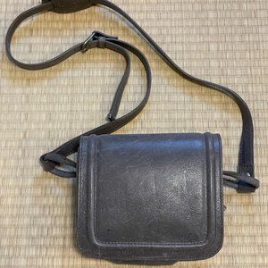 Peter Nappi Crossbody Bag (Leather, Gray)